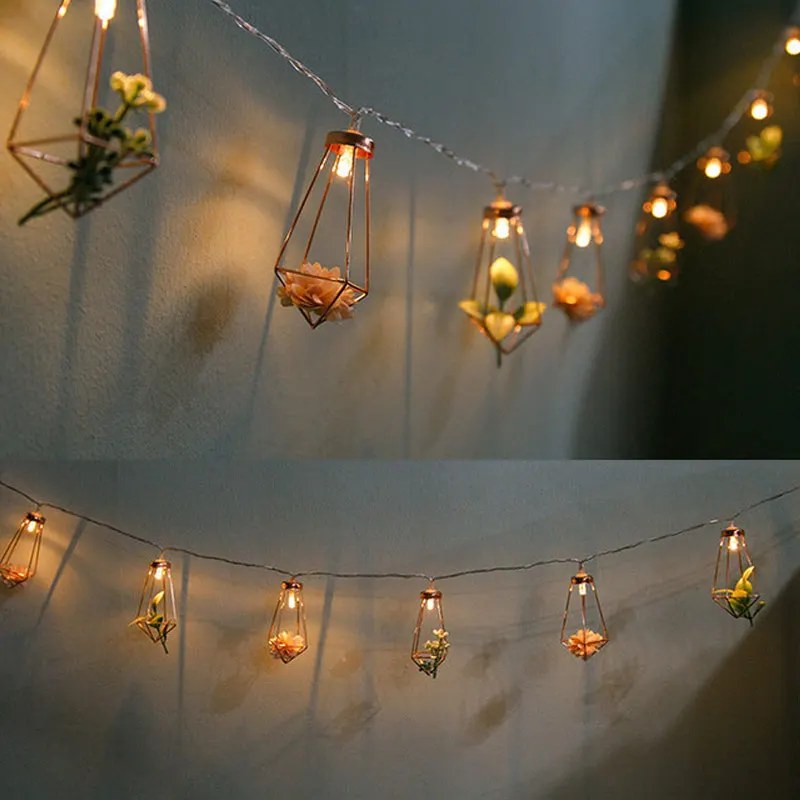 

2021 LED String Light with 10 LED Room Garden Lamp Yard Festival Christmas Geometry Decoration @LS