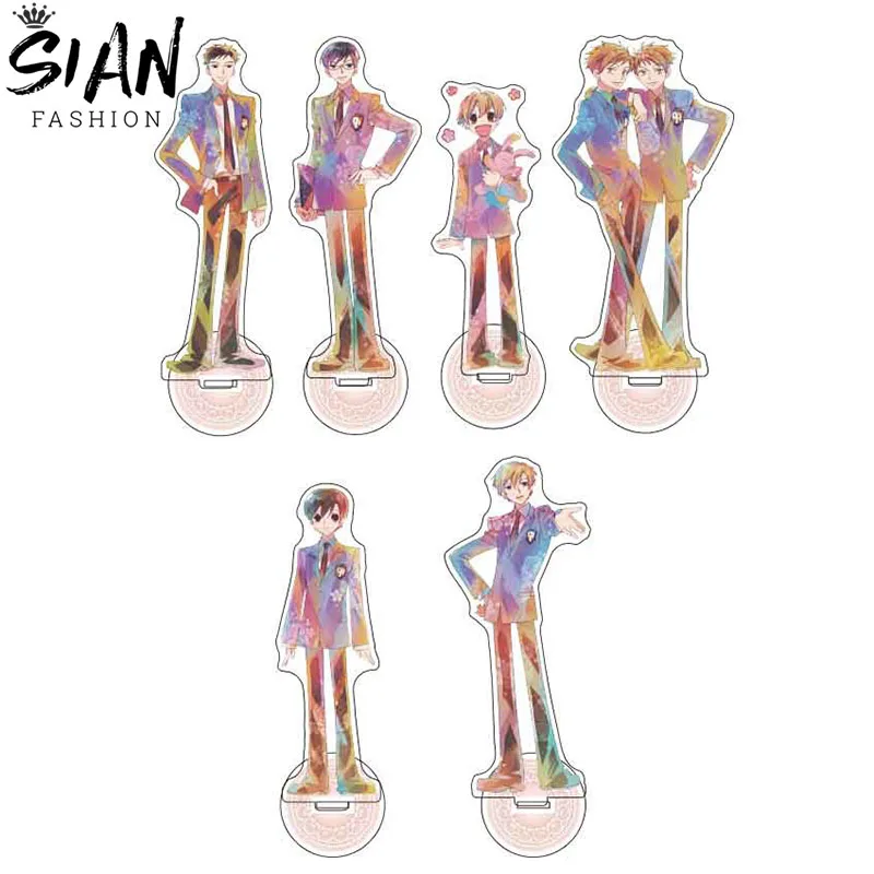 

Anime Ouran High School Host Club Stand Model Plate Cartoon Figure Acrylic Pendant Toys Model Desktop Standing Plate Jewelry