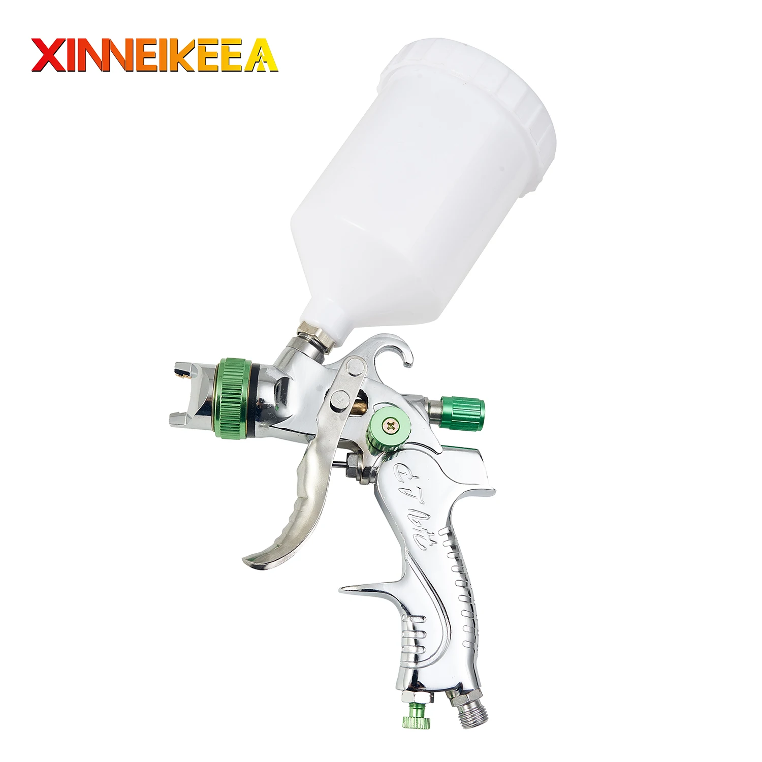 

New HVLP Pneumatic Environmental Protection Spray Gun Nozzle 1.4 1.7 2.0mm Watering Can Capacity 600ml Furniture Car Spray Gun