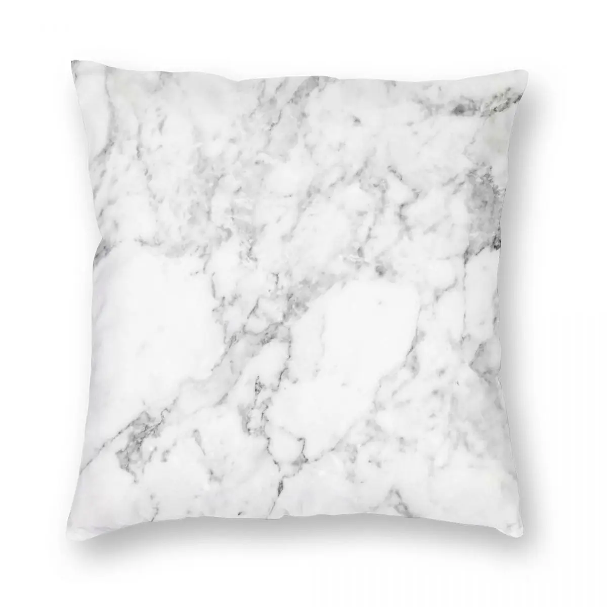 Белый Мраморный Квадратный чехол для подушки полиэстеровый льняной бархатный с