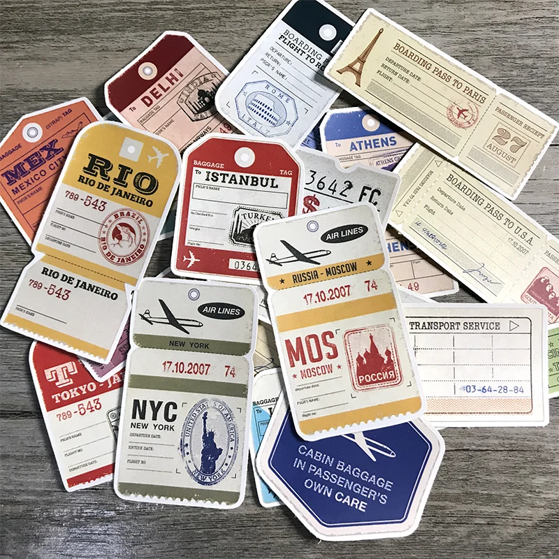 Наклейки для билета 21 шт. Стикеры рукоделия и скрапбукинга наклейки Канцтовары