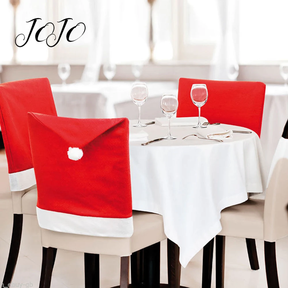 

JOJO BOWS 1pc Christmas Non-woven Chair Cover Party Holiday Decoration Christmas Decoration For Home Table Scene Emblishment