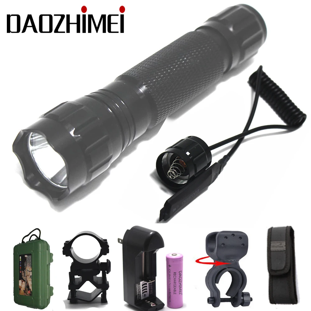 Охотничий Тактический фонарь 5000 лм светодиодный фонарик T6 L2 с 5 режимами