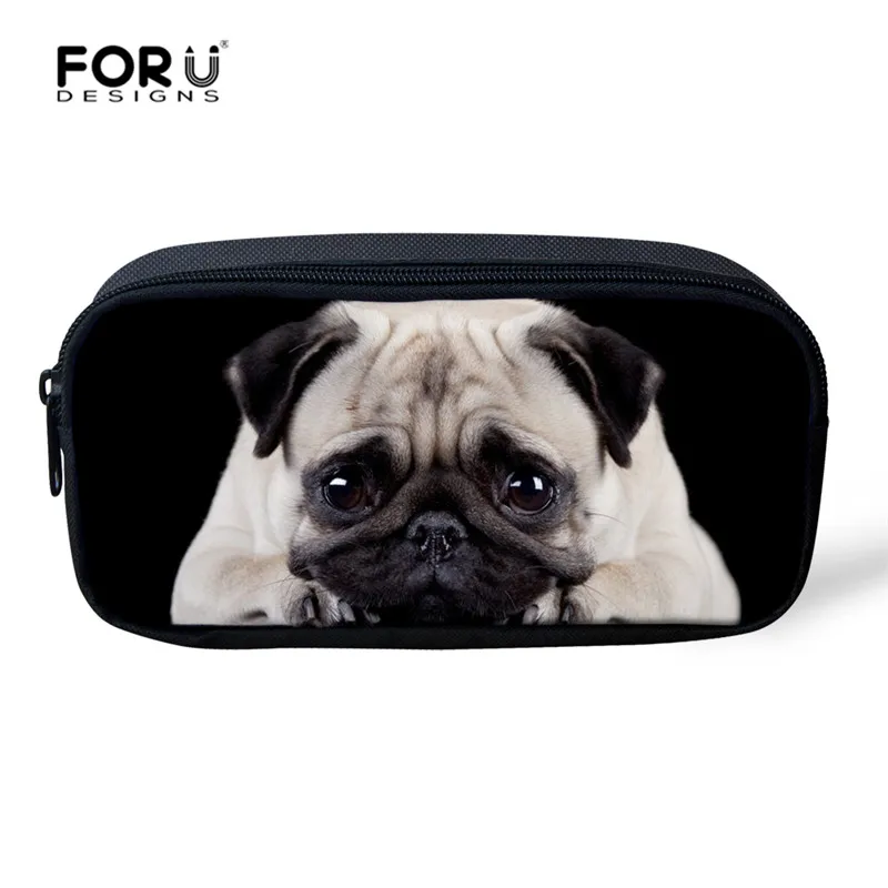 FORUDESIGNS школьный рюкзак для девочек 3 шт. набор рюкзак 3D принт с Мопсом Детский Рюкзак Студенческая Книга сумка Mochila - Цвет: Z3047K