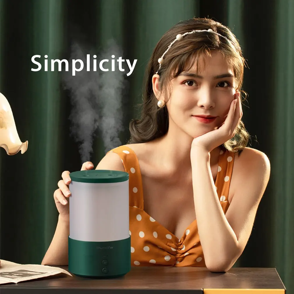 

Household Retro Double Spray Nozzle Water Drop Humidifier Ultrasonic Mute Creative Home Office Aromatherapy Machine
