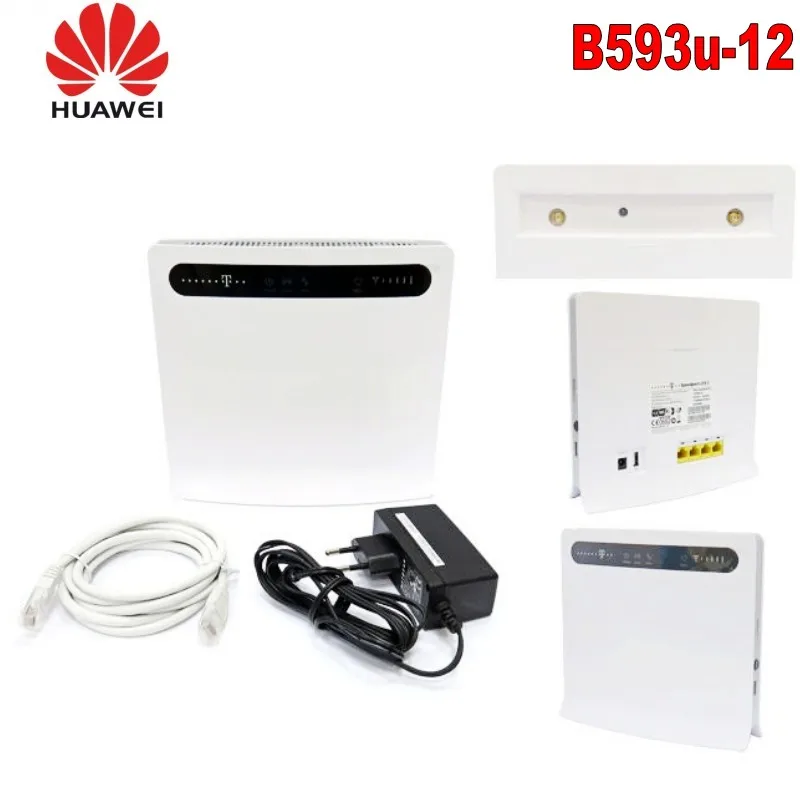 Разблокированный huawei B593 B593U-12 4 аппарат не привязан к оператору сотовой связи CPE FDD 800/900/1800/2100/2600 МГц+ 4G антенна SMA с магнитным основанием