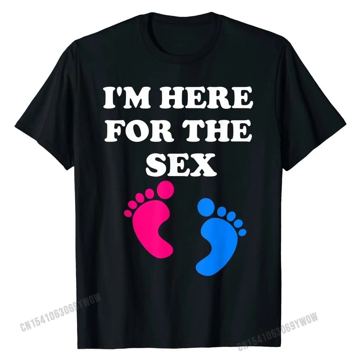 

Я здесь для секса, детский душ, пол, раскрытая футболка, хлопковые Пользовательские топы, футболки, оптовая продажа, мужские футболки, Camisa
