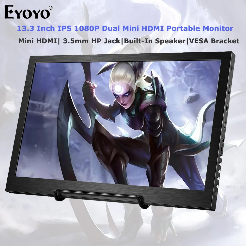 Eyoyo EM13F 13 3 IPS портативный монитор мини HDMI игровой экран для ноутбука FHD 1920X1080 ПК ЖК