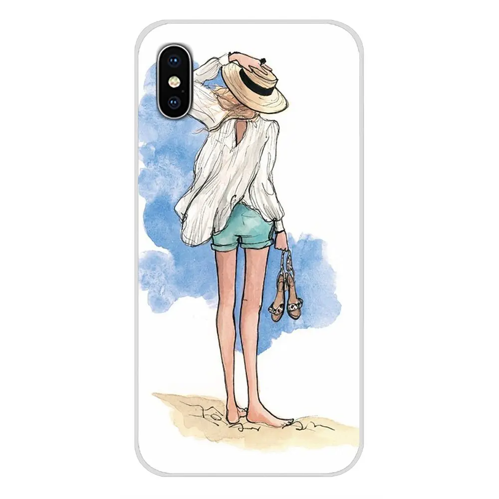 Роскошный модный чехол для путешествий девочек Красивая девушка htc один U11 U12 X9 M7 M8