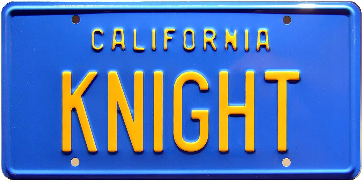 

A Celebrity Machines Knight Rider | Knight | Metal Stamped License Plate