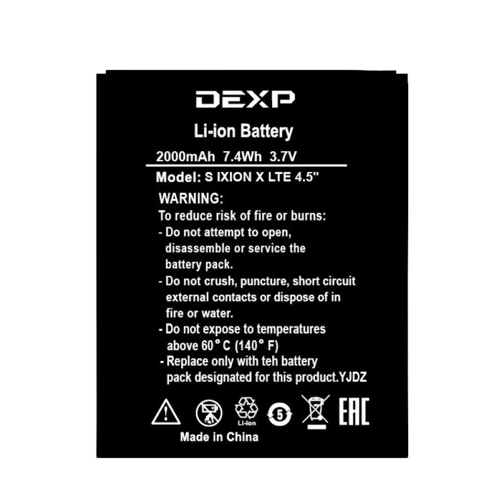 Аккумулятор для телефона S Ixion X LTE аккумулятор 4 5 дюйма DEXP INNOS с функцией зарядки |