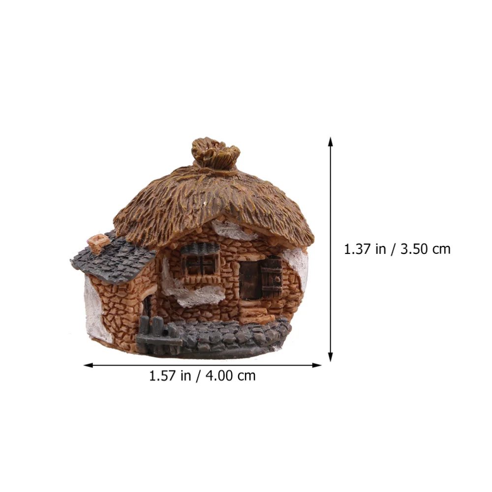 

10Pcs Mini House Adornments Decorative Mini Villa Ornaments (Random Style)