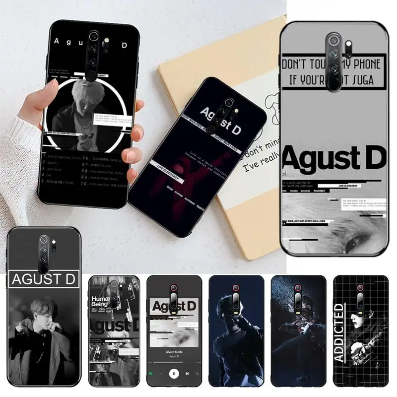 

Agust D Customer High Quality Phone Case for Redmi Note 9 8 8A 8T 7 6 6A 5 5A 4 4X 4A Go Pro
