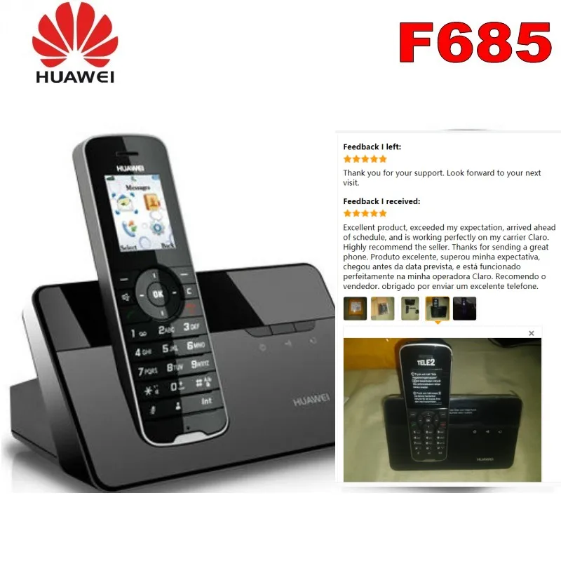 Беспроводные телефоны и Телефоны huawei F685 DECT настольный домашний телефон с слотом для sim-карты