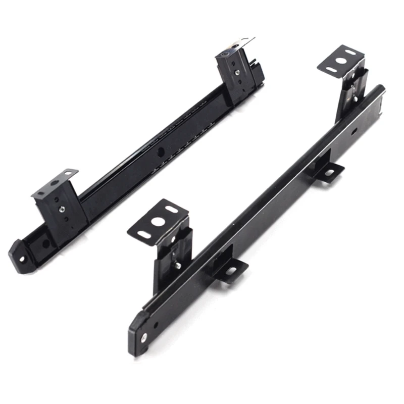

1 Pair Heavy Duty Ball Bearing Slides Keyboard Drawer Tray Accessories Furniture Rail Rack with Adjustable Height Bracket