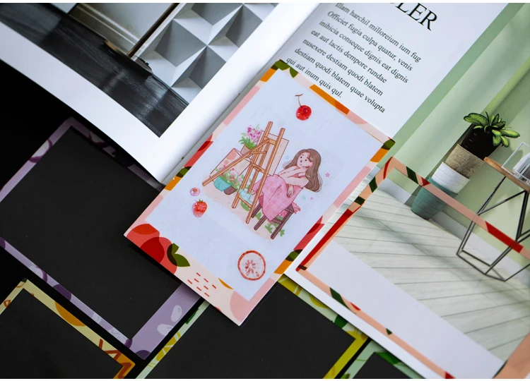 8 упак./лот mu Yu серии креативное Украшение DIY memo pad ПЭТ наклейки