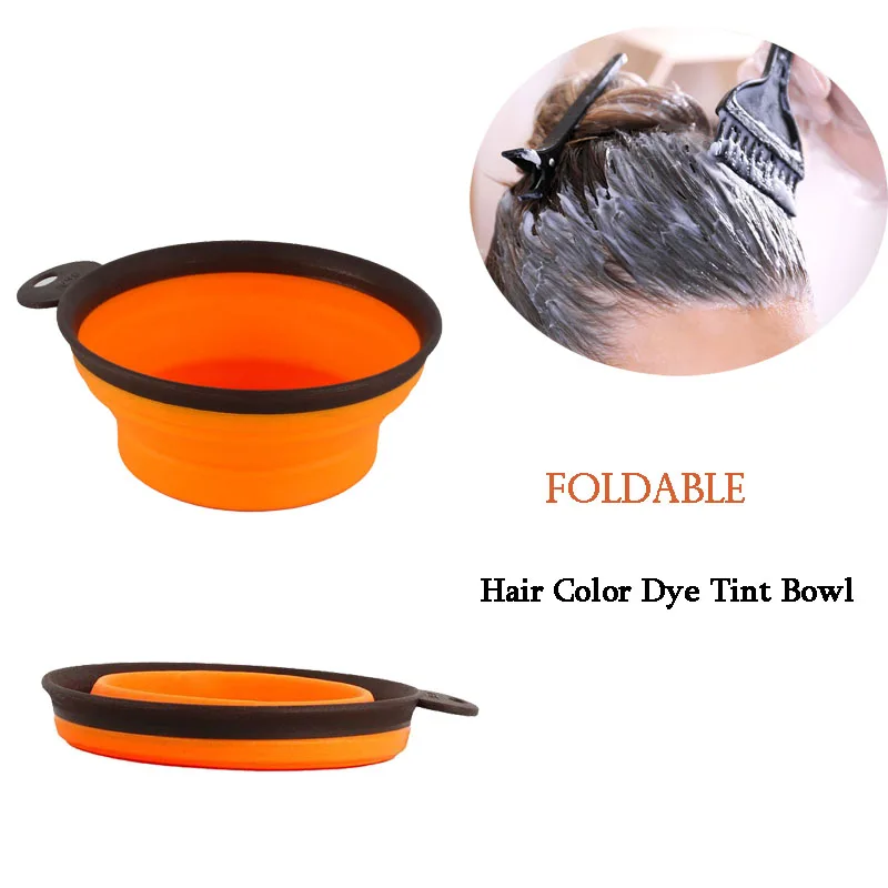 

Складная цветная миска большой емкости для парикмахерской, профессиональная салонная чаша для окрашивания волос, 1 шт.