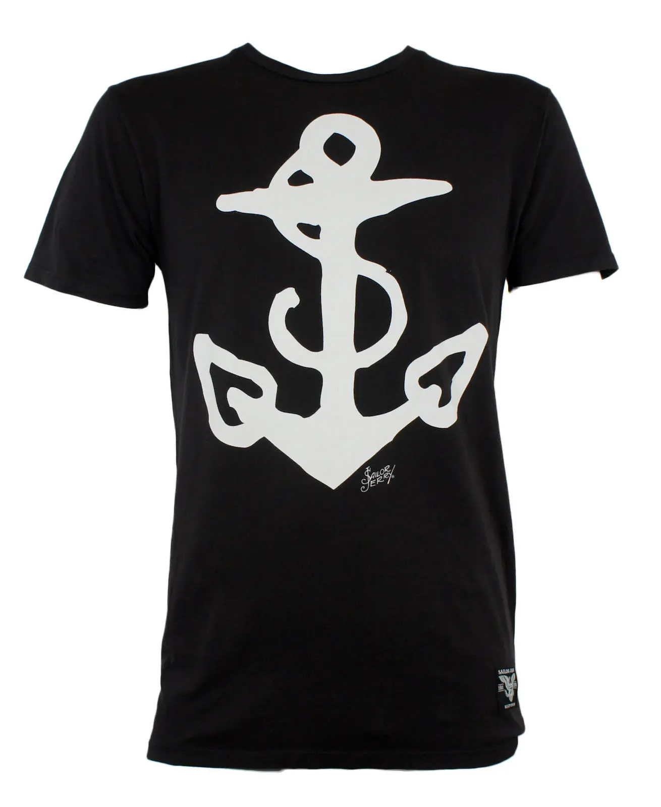 Моряк Джерри тату Якорный Логотип Slim Fit T Shirt S M L XL XXL Новая Бесплатная доставка
