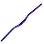 Разноцветный велосипедный руль DH XC AM, 31,8*750 мм, Радужный руль для подъема и подметания под углом 8 , для горных и шоссейных велосипедов