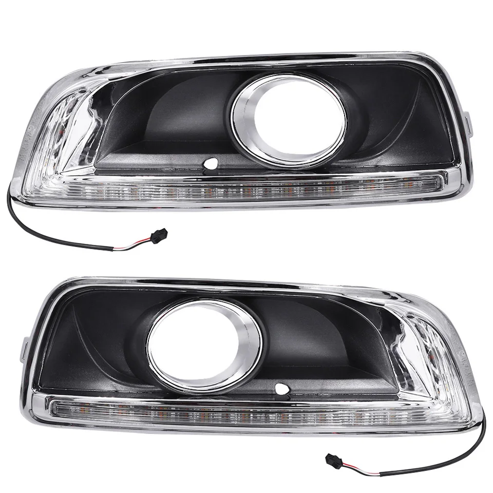 1 комплект светодиодный DRL с поворотник для Chevrolet Malibu 2011 2012 2013 дневного света дневные огни автомобиля