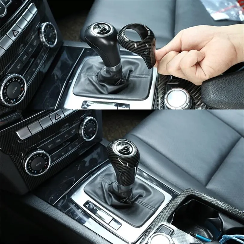 Рукоятка переключения передач автомобиля ABS Carbon для Mercedes Benz A G C E класс GLK CLS 2004-12 W169 W212 W204 X204 C219 с насадками на буквы P R N D.