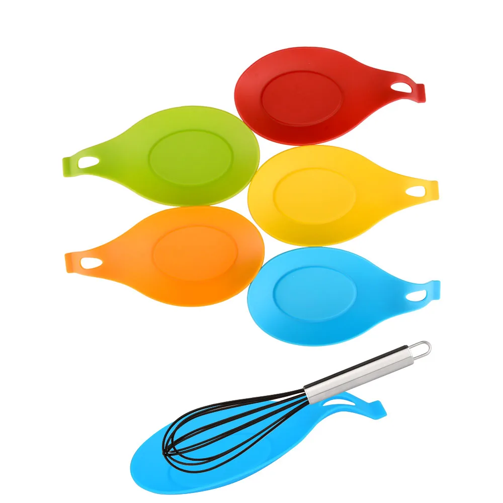 Силиконовая изоляционная ложка для отдыха термостойкий Коврик напитков