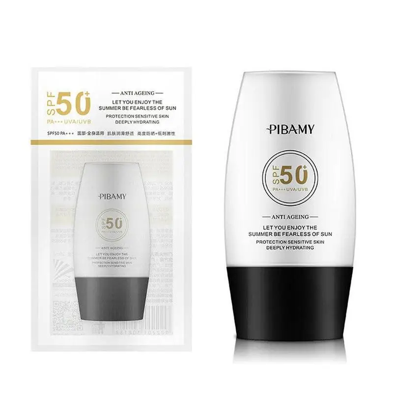 SPF 50 высокая защита УФ отбеливающий солнцезащитный крем для лица тела
