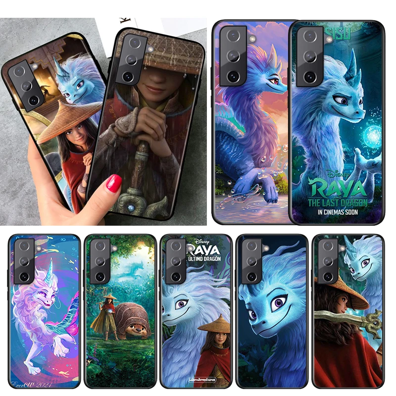 

Raya and The Last Dragon For Samsung Galaxy S21 S20 FE S22 Ultra Pro Lite S10 5G S10E S9 S8 S7 S6 Edge Plus Black Phone Case