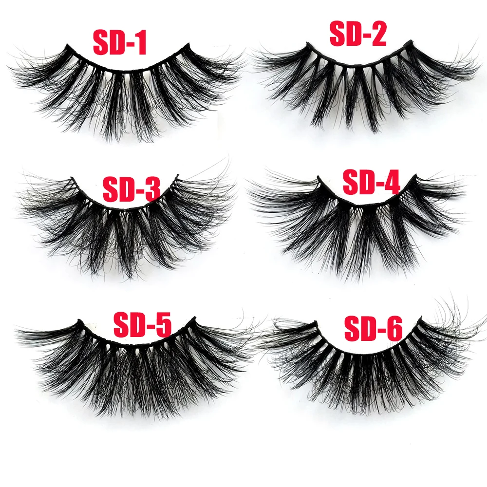 1 пара 30 мм густых ресниц для макияжа 3D накладные ресницы из норковых волос