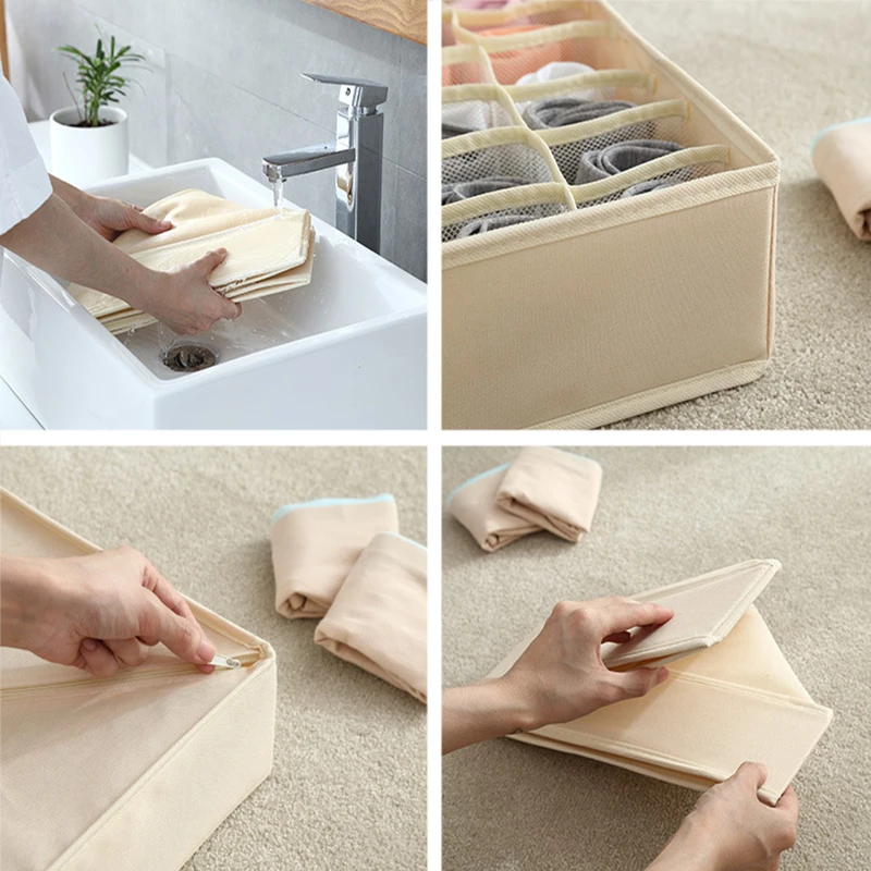 Моющееся нижнее белье Органайзер для носков Бюстгальтер Галстуки Шорты делитель