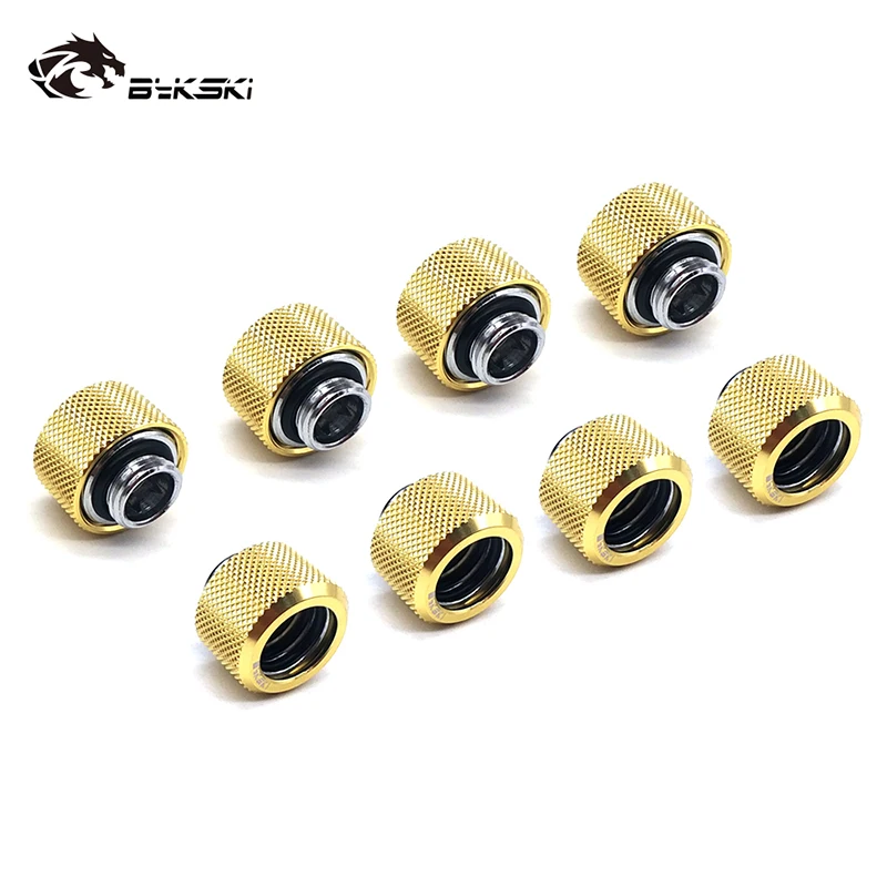 8 шт./лот фитинг для жесткой трубки OD12mm/OD14mm/OD16mm ручной Компрессионный фитинг G1/4' 4 слоя уплотнительное кольцо использовать для PMMA/PETG жесткости трубки