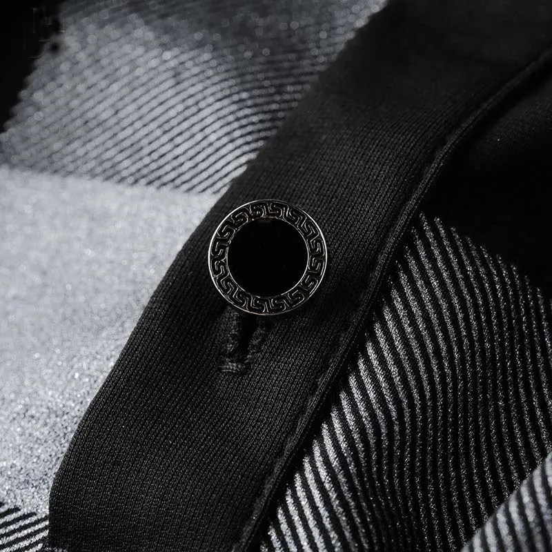 

2021 summer new popular logo British style personality stripe fashion lapel short sleeve T-shirt male