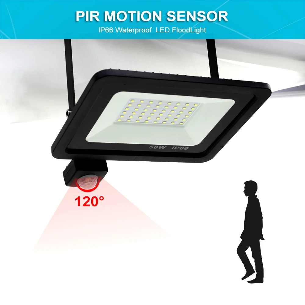 Водонепроницаемый светодиодный уличный светильник мощностью 10 Вт 20 30 50