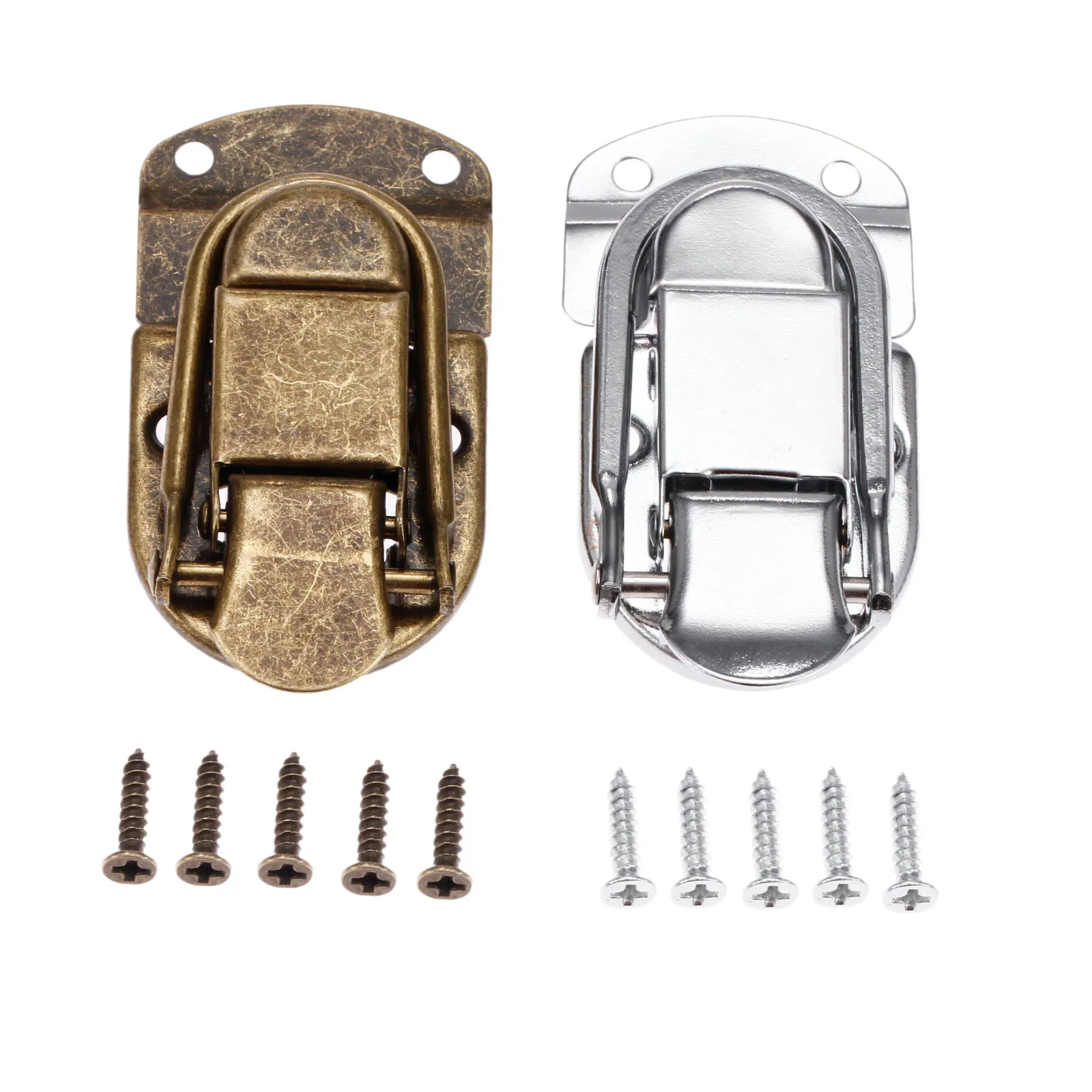 

Toggle Latch Clasp W/screws Vintage Zinc Alloy Lock Wooden Box Jewelry Wine Gift Case Antique Bronze/Silver 67mmx34mm Padlock