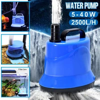 220v 40w25w18w8w5w 400 2500lh submersible water pump 220v aquarium fish pond tank spout marin temperature control clean