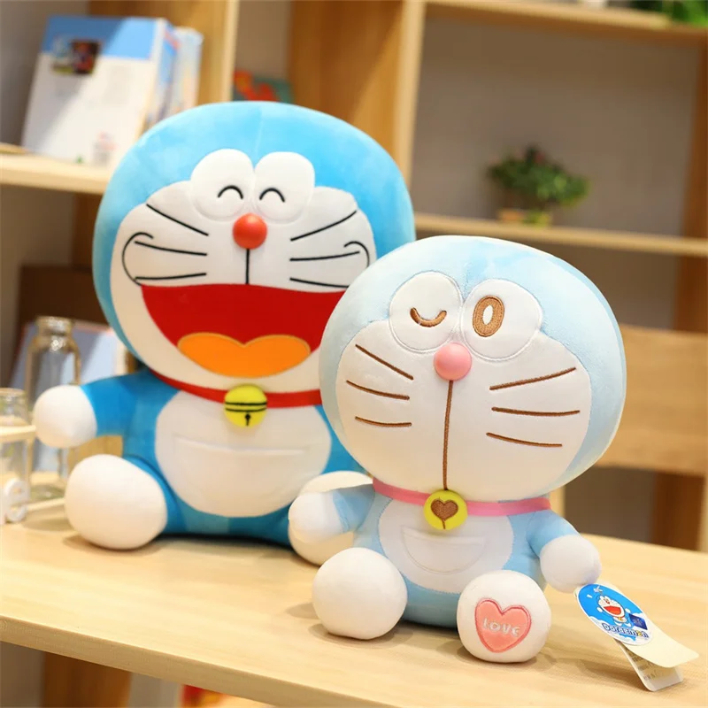 Новинка 23 48 см Большая искусственная кожа плюшевая игрушка Doraemon мягкая