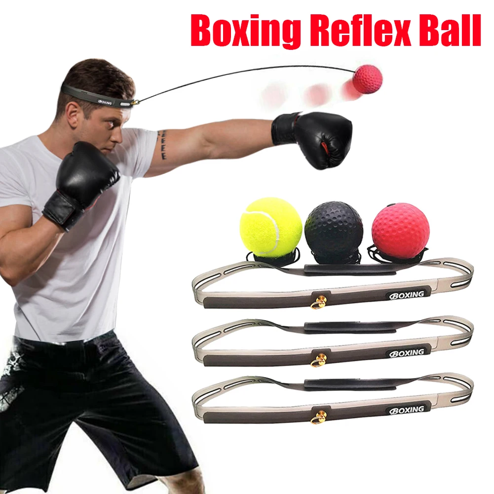 

Training Ball Boxing Reflex w/ Sweatbands Speed Agility Training Reaction for Easy Safety Working-out Ornaments