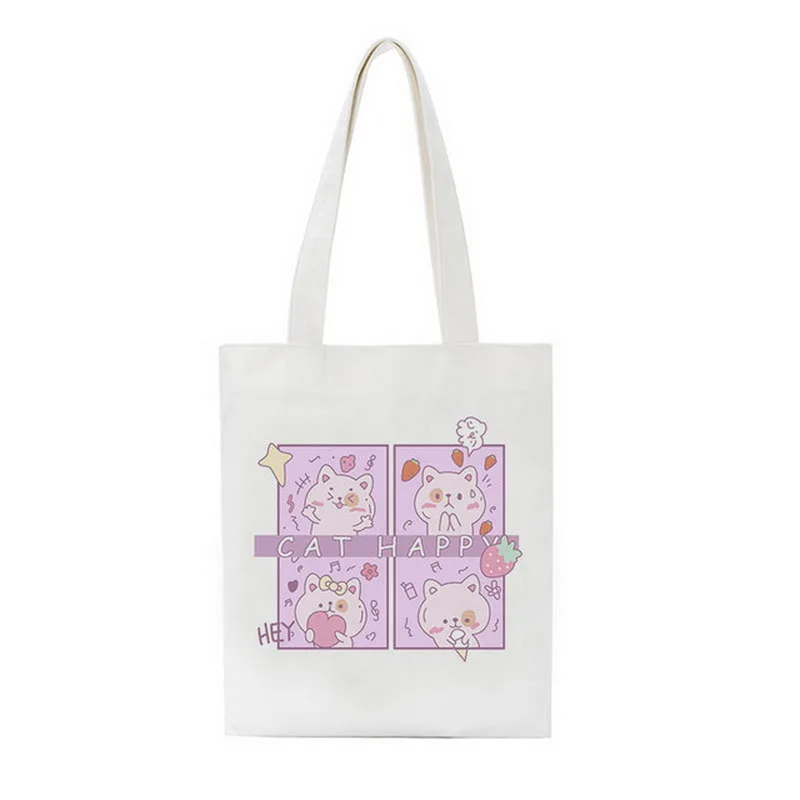 

Korea Ulzzang Mountain Print Chic Women Canvas Bag Casual Women Bag Large Capacity Cartoon Shoulder Bag Y2K Women Shopper Bags