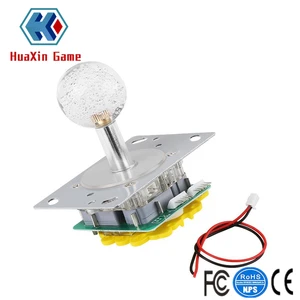 Светодиодный аркадный джойстик 12 В, цветной джойстик с подсветкой, переключаемый от 4 до 8 режимов работы для аркадных игр