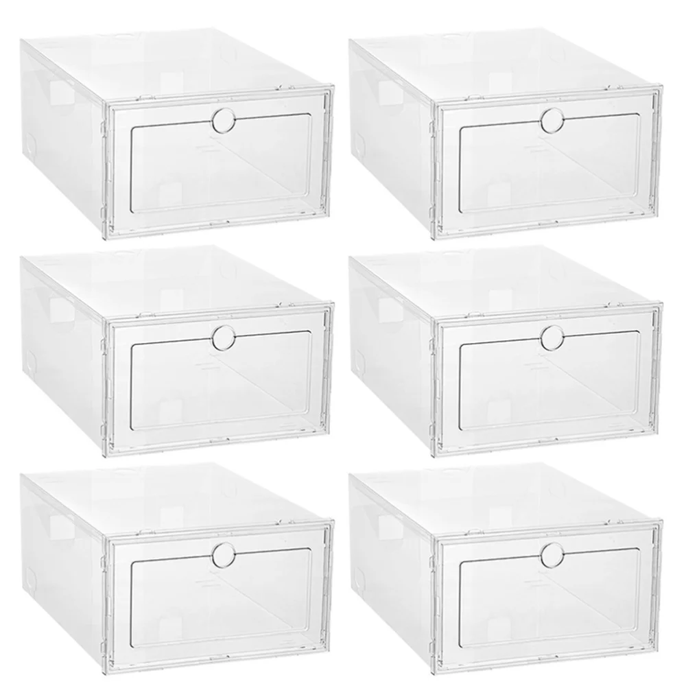 

6Pcs Convenient Shoes Case Thickened Storage Boxes Shoes Container