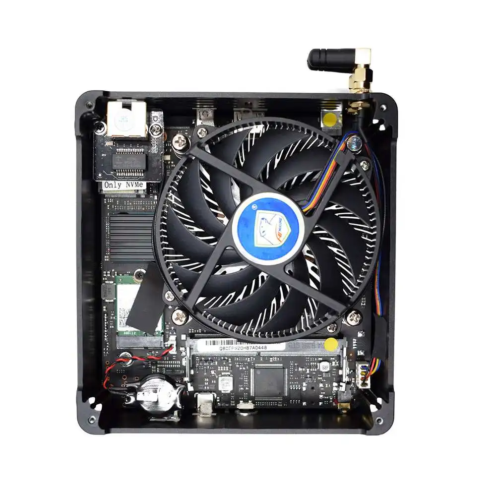 HYSTOU S200 Мини ПК i7 8750H 8 Gen Barebone четырехъядерный процессор Win10 DDR4 Intel UHD графика 630 4,1 ГГц безвентиляторный Миниатюрный Настольный ПК