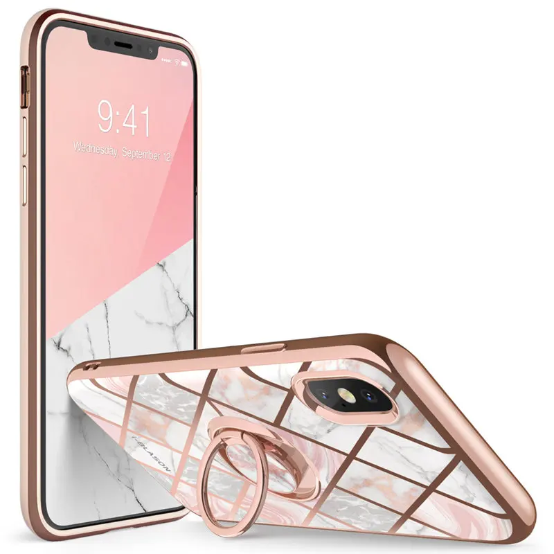 Чехол для iphone Xs Max i Blason Cosmo тонкий мраморный чехол со встроенным поворотным