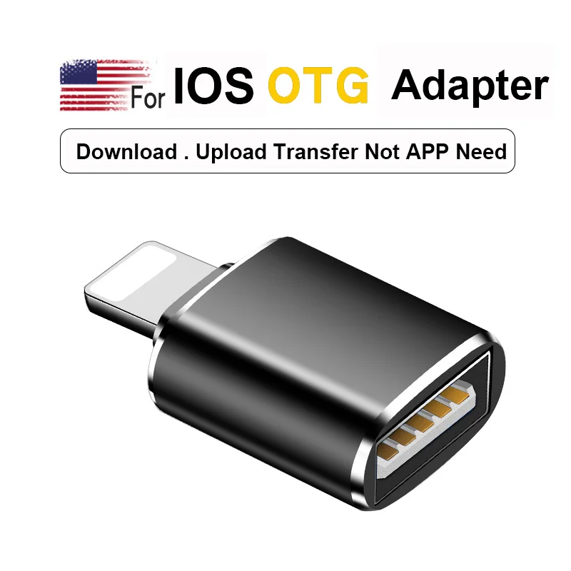Lector de tarjetas OTG SD 3,0, microSD/unidad Flash USB/convertidor Adaptador para IOS 13 versión 7 8 6 S Plus X para iphone, Adaptador USB3.0