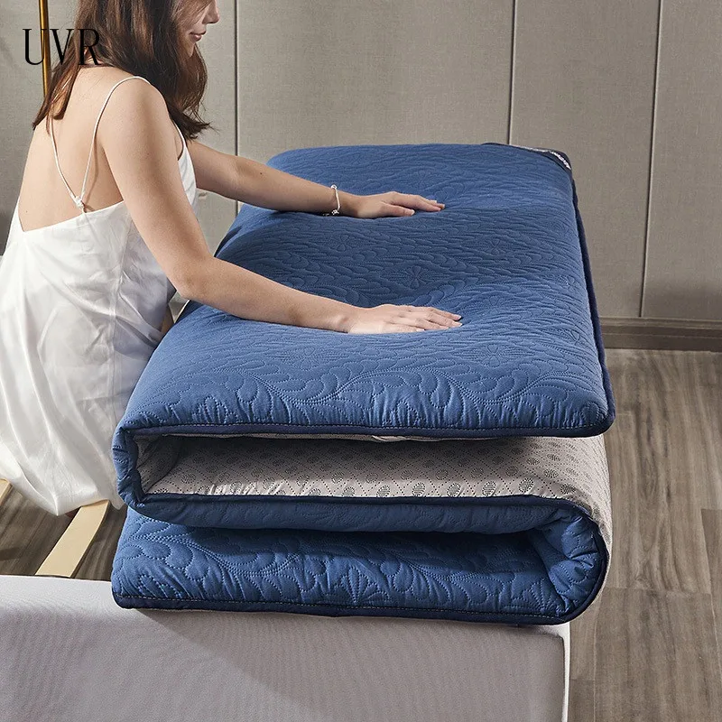 UVR Beautiful Tatami Floor Mat Pure Color Mattress Matte Quilted Practical Bed Soft Foldable | Мебель
