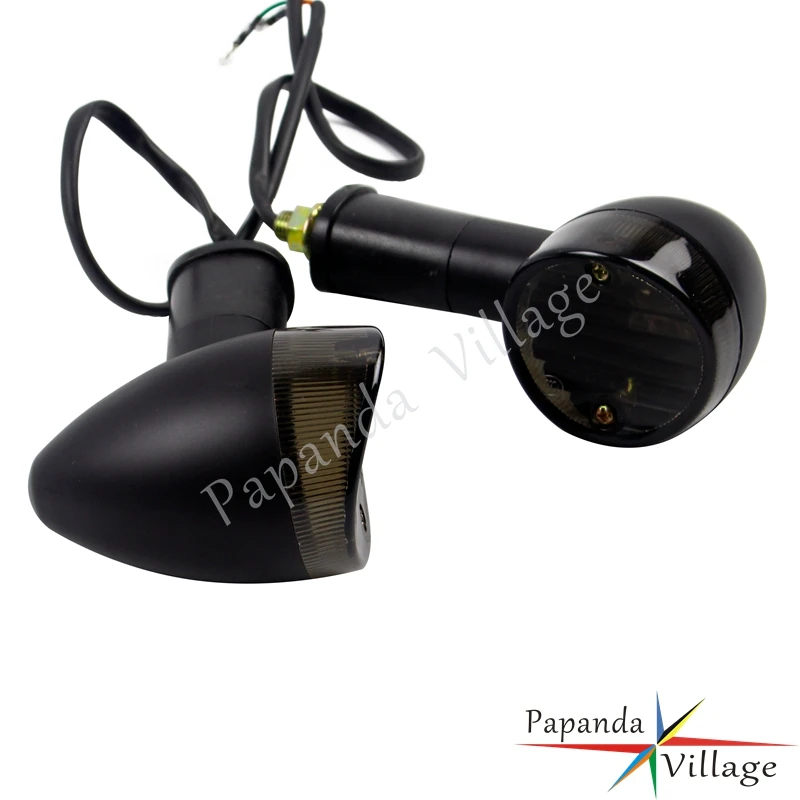 Хромированные указатели поворота мотоцикла лампы янтарсветильник для Honda VTX 1800