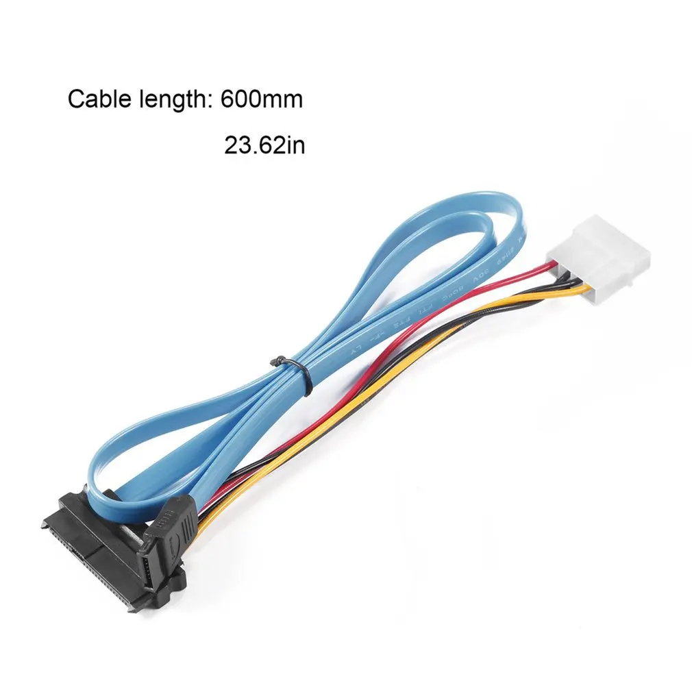 7 Pin SATA Serial ATA к САС 29 пин и 4 контактный кабель разъем адаптера для 2 5 дюймов HDD