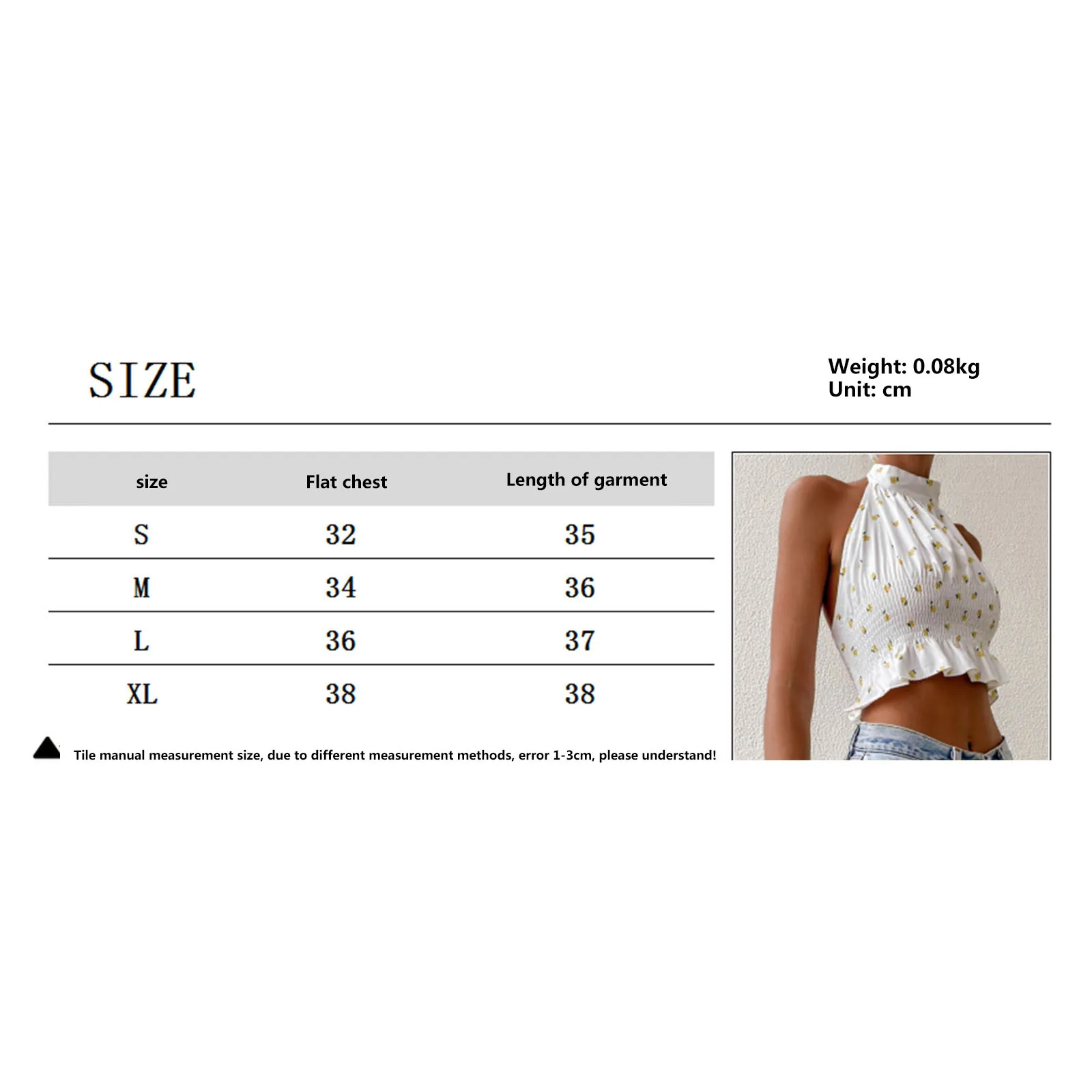 

Women's Floral Printing Lace-up Halter Backless Vest Summer Ruched Slim Fit Tie Up Crop Top Y2K Harajuku Tank Top Streetwear