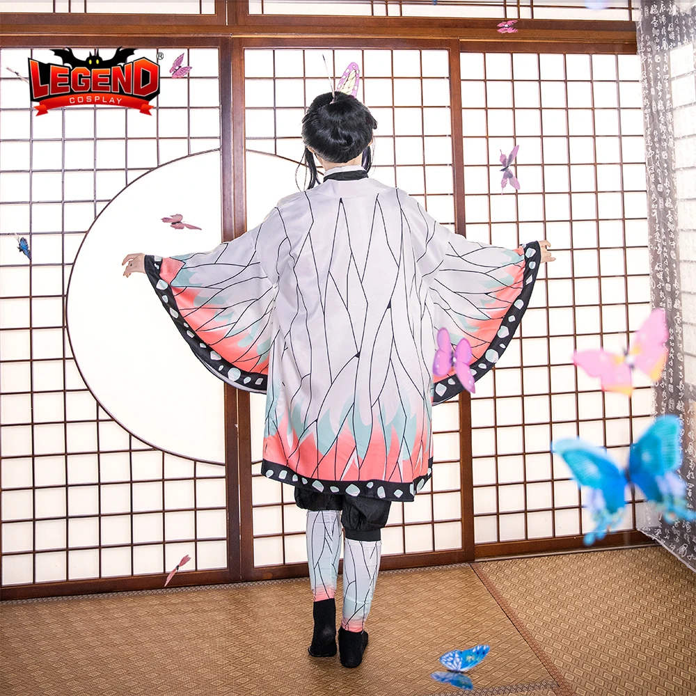 Костюм для косплея Демон Slayer Shinobu Kochou кимоно с бабочкой Kimetsu no Yaiba костюм взрослых