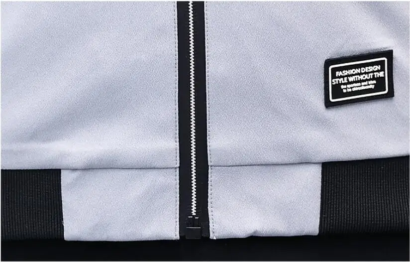 

JTFAN New Spring Autumn Casual Solid Fashion Slim Men Bomber Jacket Male Baseball Men's windbreaker Coat Men's Jacket