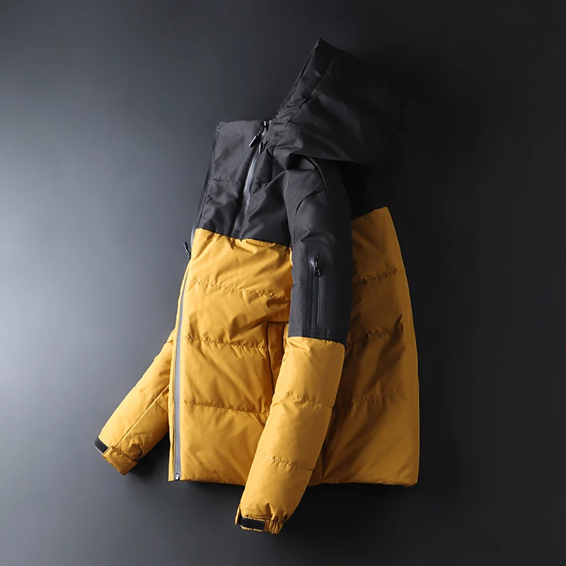 Мужская куртка пуховик на утином пуху повседневная светильник верхняя одежда